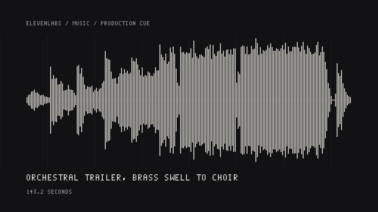 A preview made with ElevenLabs Music