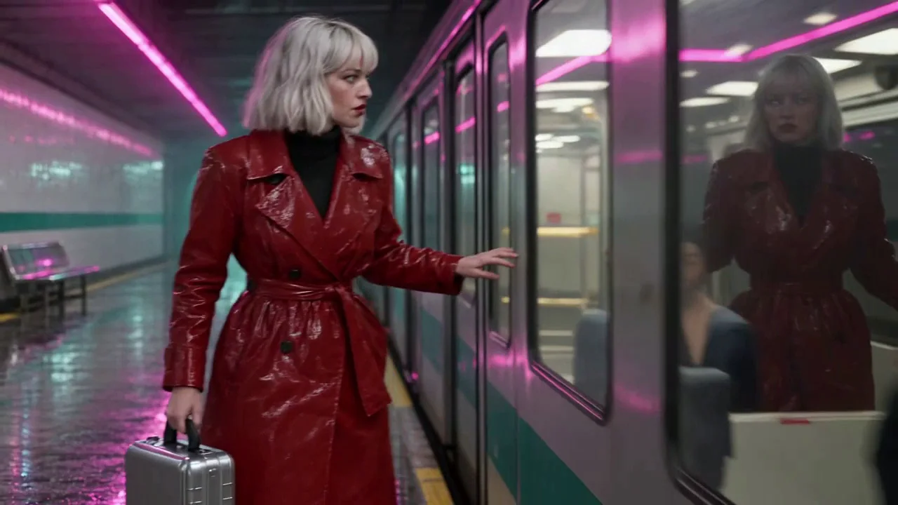 Vale reaches for the closing doors, they shut on her reflection, and the train pulls away